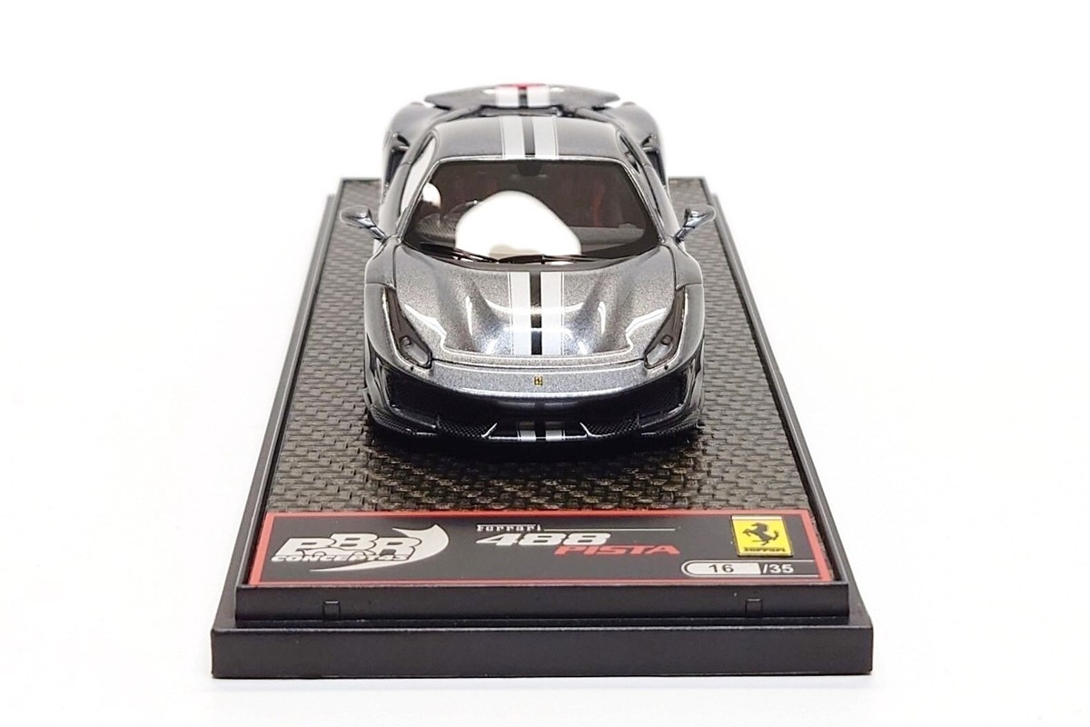 Ferrari 488 Pista Grigio Silverstone BBR 1 43 LIMITED 35 PCS for