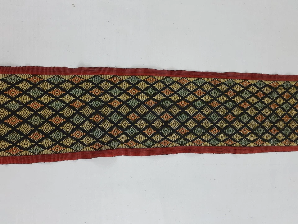 Vintage Traditional Handwoven Table Runner 47x11 inches - Image 4 of 4