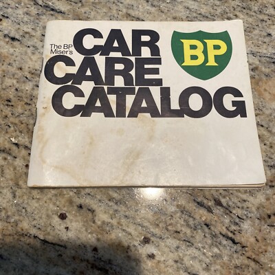 1972 THE BP MISER S CAR CARE CATALOG BOOKLET.