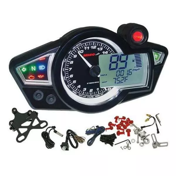 Cockpit KOSO RX1N + speedometer tachometer ABE black white