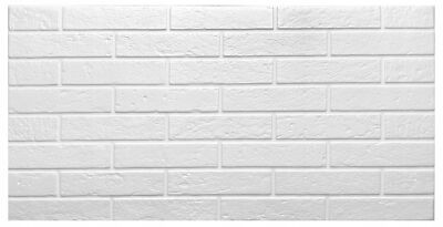 Deckenplatten Wandpanele Wandverkleidung 3D Deckenkassetten Weiß Ziegel 100x50cm