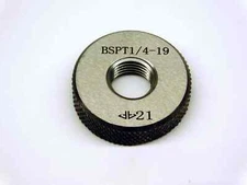 NEW 1/4 19 BSPT PIPE THREAD RING GAGE .25 .250 .2500 BRITISH TAPER L1 SYSTEM B