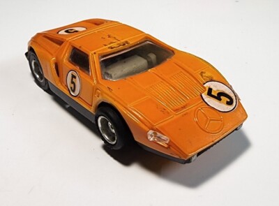 Vintage TYCO PRO Orange Mercedes-Benz C-111 HO Slot Car Curve