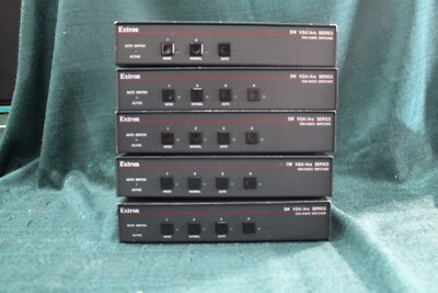 Lot of 5 Extron SW VGA/Ars Series VGA/Audio Switchers