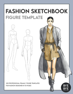 Fashion Sketchbook Figure Template: This Professional Fashion
