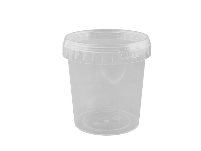 50 Behälter mit Deckel Originalitätsverschluss klar 870 ml (5815-00+2815-00 var)