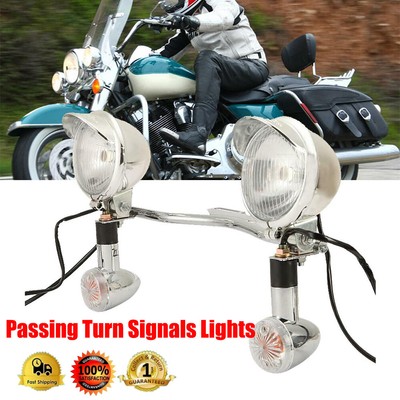 Passing Turn Signal Spot Light Bar Fit For Honda Shadow ACE Aero VT 750 ...