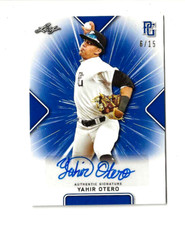 2021 YAHIR OTERO LEAF PERFECT GAME AUTO BLUE PARALLEL ROOKIE #6/15  NEW