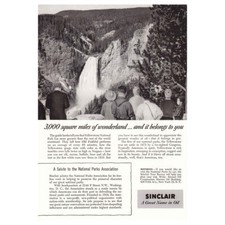 1955 Sinclair Oil: 3000 Square Miles of Wonderland Vintage Print Ad