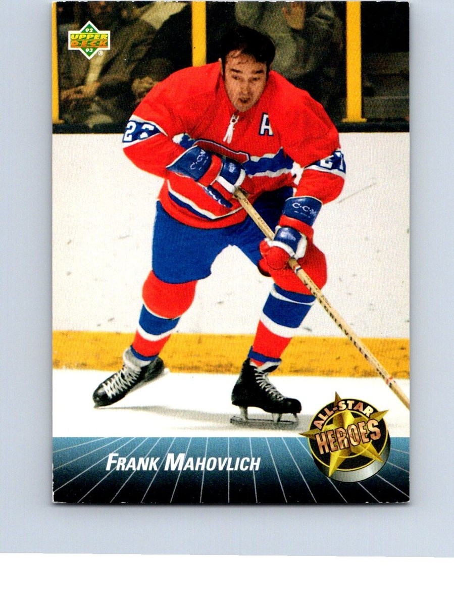 HOCKEY CARD UPPER DECK 1992-93 MONTREAL CANADIENS FRANK MAHOVLICH