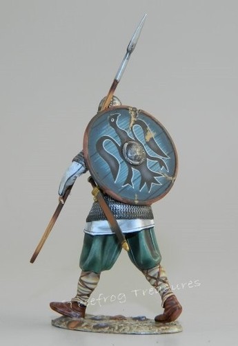 VIK024 Viking Walking with Spear First Legion Miniature Toy Soldier 1/30th Scale - Picture 6 of 6