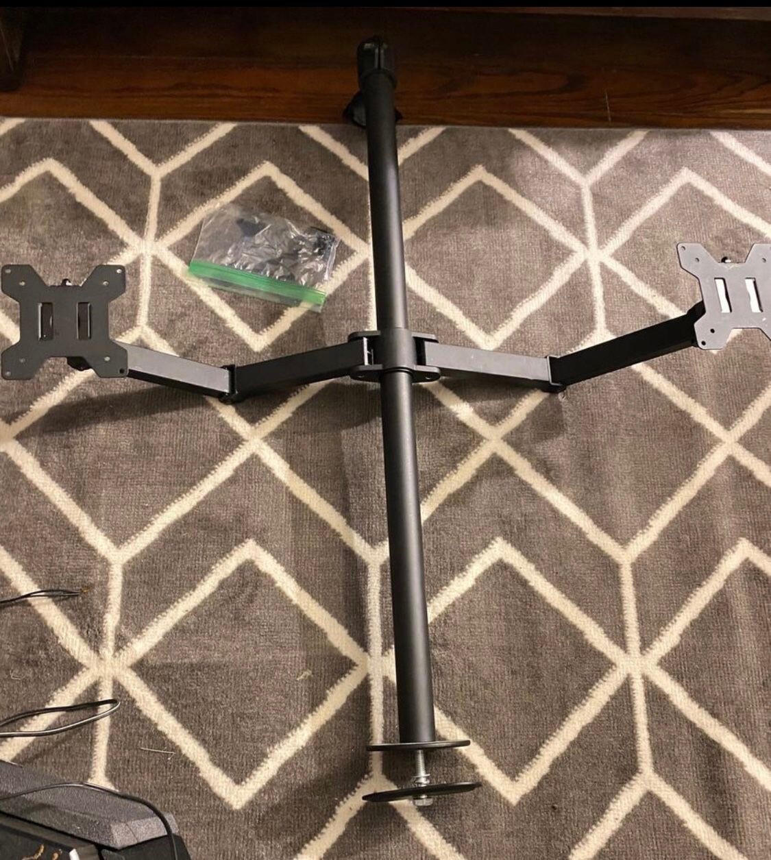 WALI Triple Monitor Stand, Fully Adjustable Three Monitor Desk Mount Fits 3 Scre