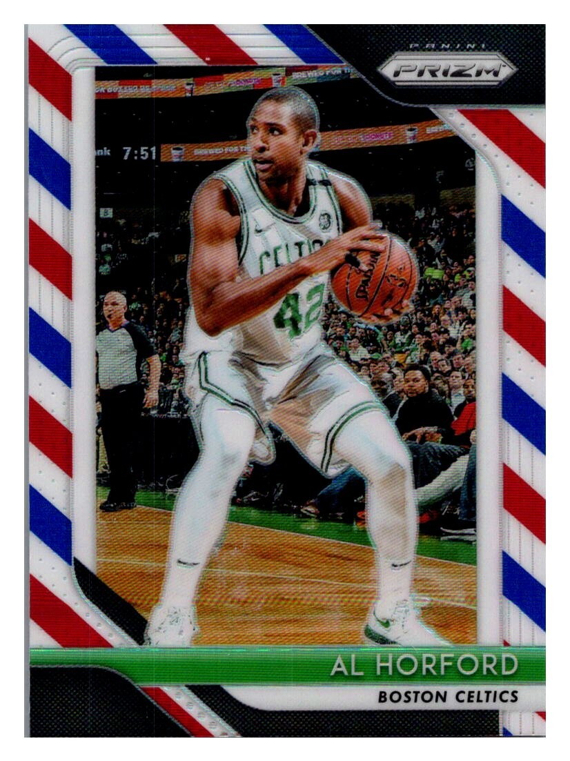 2018-19 Panini Prizm Prizms Red White and Blue #128 Al Horford 