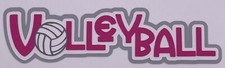 Sports - Volleyball - Paper piecing Scrapbook Embellishment Die Cuts