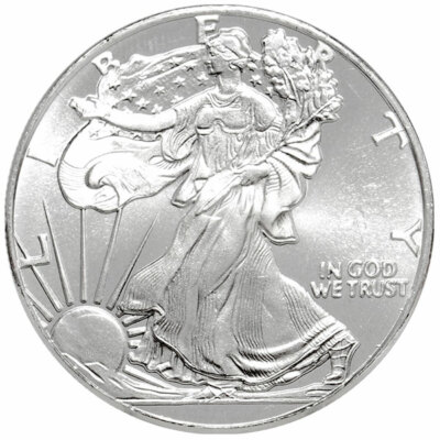 #ad 1 1 10 Ounce .999 Pure Silver BU Round ☆ Walking Liberty Type ☆ Free Shipping $10.79