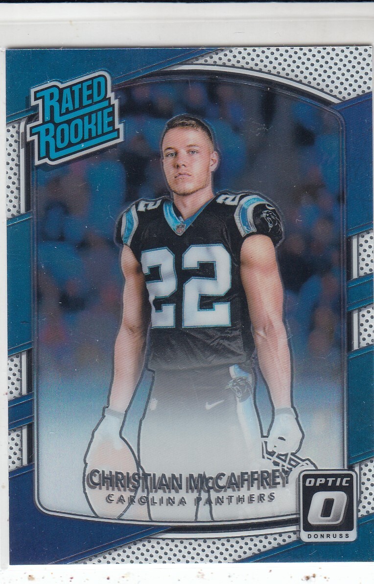 CHRISTIAN MCCAFFREY 2017 Panini Donruss Optic #168 RR RC Panthers