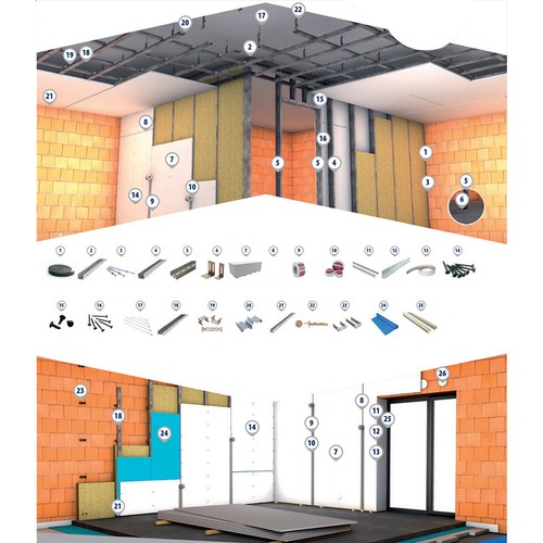 Kreuzverbinder 10 Stk. für CD 60 27 Deckenprofil Verbinder Profil Decke abhängen - Zdjęcie 4 z 4