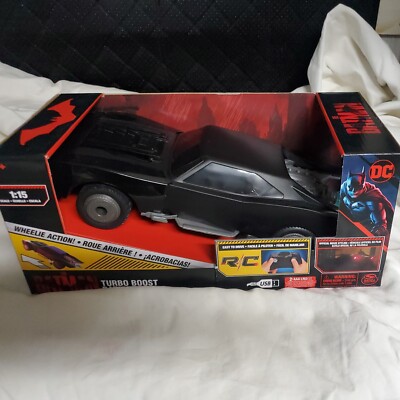 New DC THE BATMAN 1:15 Turbo Boost BATMOBILE RC Car Wheelie Action