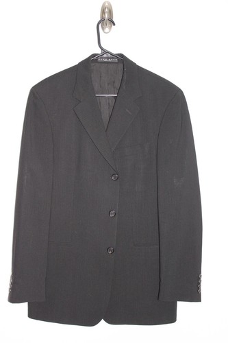 BLACK STRIPED HUGO BOSS STRETCH WOOL EINSTEIN SPORT COAT sz 40R suit jacket