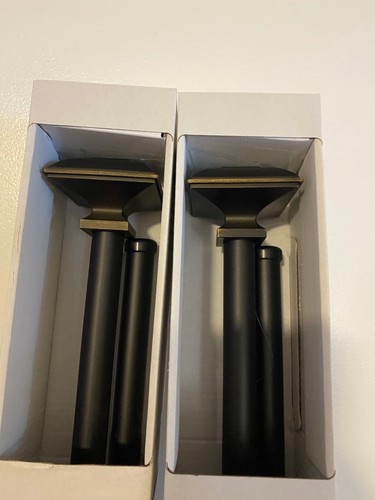 NEW BOX OF 2 MAINSTAY SQUARE 3/4" DIAMETER 30"-84" ADJUSTABLE CURTAIN RODS-BLACK - Picture 5 of 12