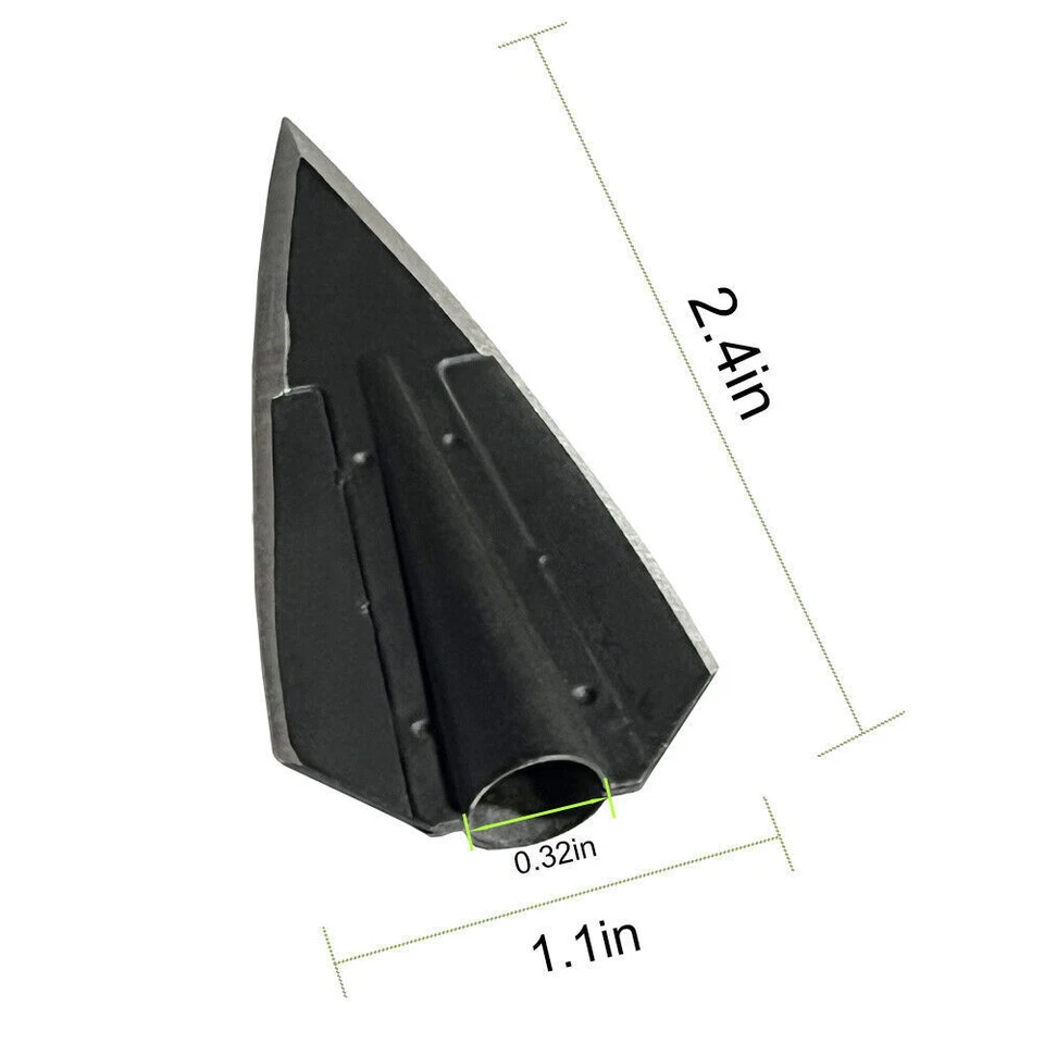 DIY Tradition Hunting Broadheads Blade Tips 8MM Bamboo Wooden Arrow Shaft Glue - Image 2 of 4