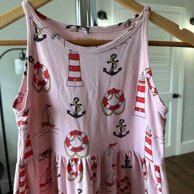 mini rodini rose dress Mini Rodini - Girls Pink Organic Cotton Roses Dress