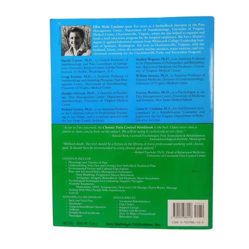 The Chronic Pain Control Workbook By Ellen Mohr Catalano, M.A. - Picture 8 of 8