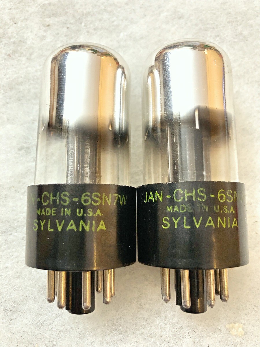 Sylvania 6SN7W 5692 VT-231 Long Bottle Fat Base Chrome Top