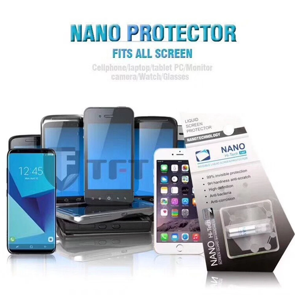 2Pcs Hi-Tech NANO Liquid Screen Protector For All Cell Phone about 4.3-6.7 inch - Image 3 of 4