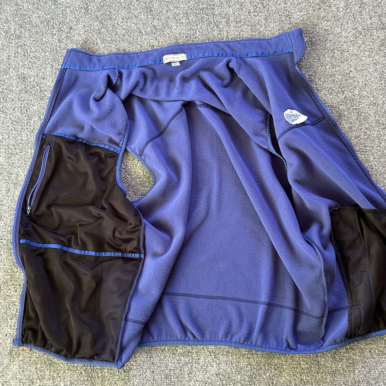 Peter Millar Jacket  Men Extra Large Blue Fleece … - image 6