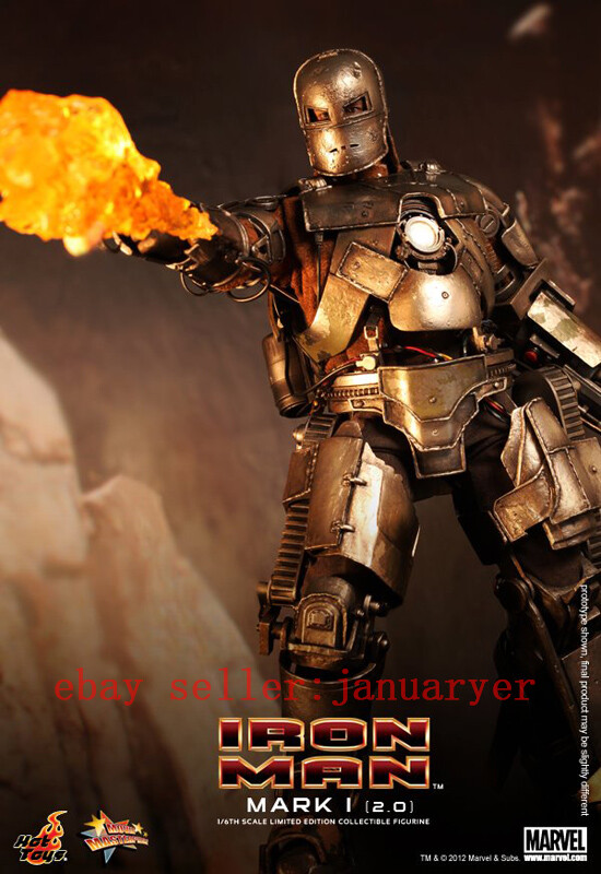 Hot Toys Mms168 1/6 Iron Man Mk1 Mark I 2.0 Deluxe Edition
