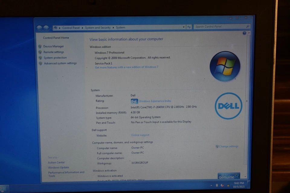 Dell Latitude E6420 Core i7-2640M 4GB RAM 128GB SSD Windows 7 Webcam NVidia GFX - Image 4 of 4