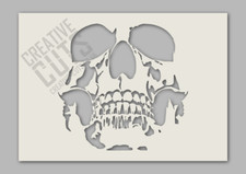 Skull Airbush Stencil ---- Premium Mylar
