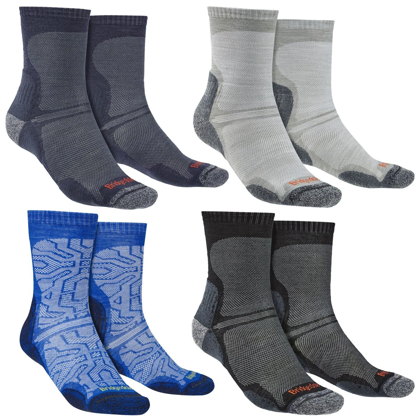 Bridgedale - Mens Walking Ultralight T2 Merino Wool Outdoor Crew Socks
Opens in a new window or tab