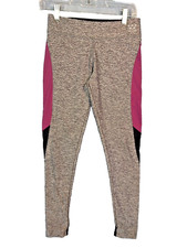 PINK Ultimate Victoria's Secret Leggings Pull On Gray Burgundy Size Small