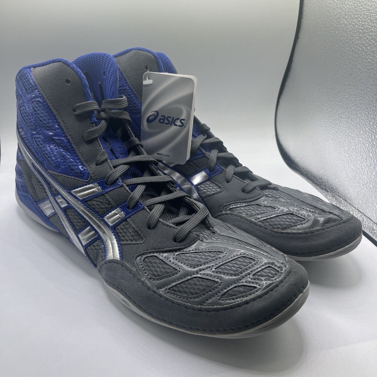 ASICS Wrestling Shoes Blue/Gray Size Men's 14 NWT No Box | eBay