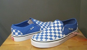 vans asher white checkerboard