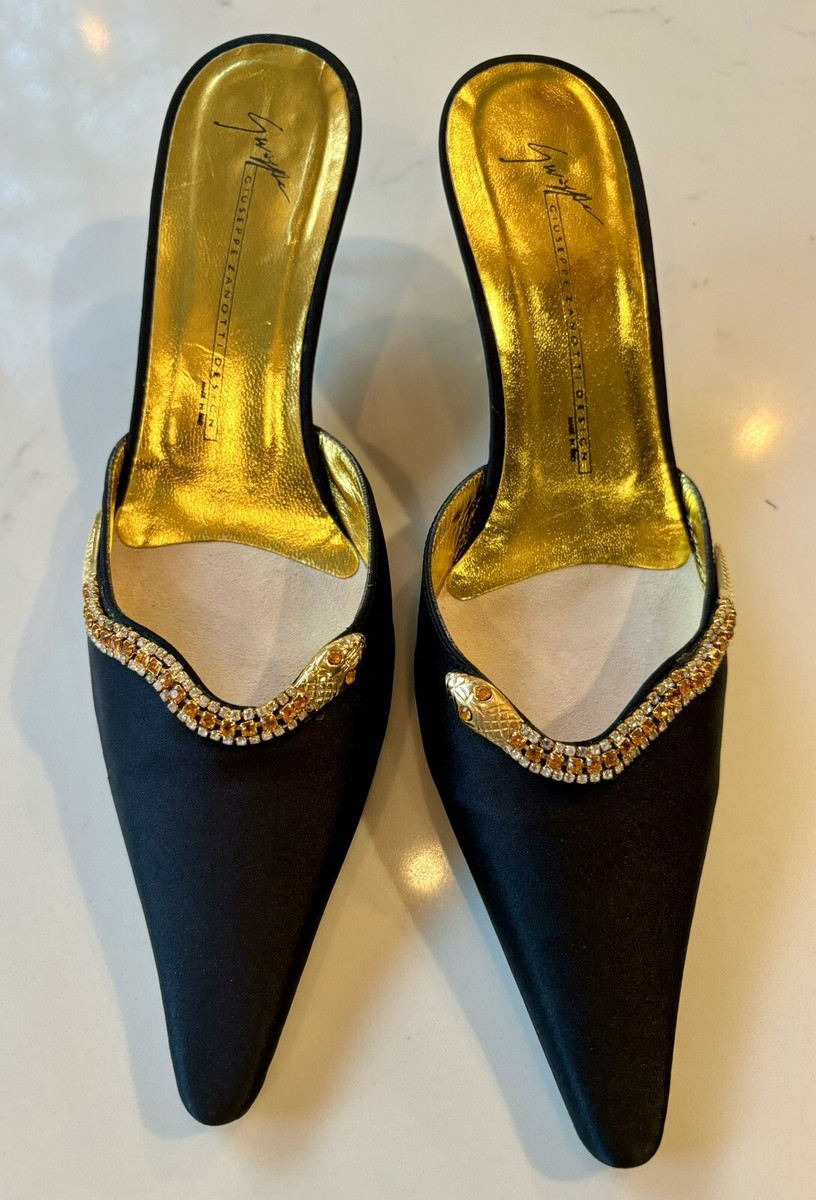 Vintage Giuseppe Zanotti Vicini Rhinestone Snake Embellished Vintage Giuseppe Zanotti Vicini Rhinestone Snake Embellished