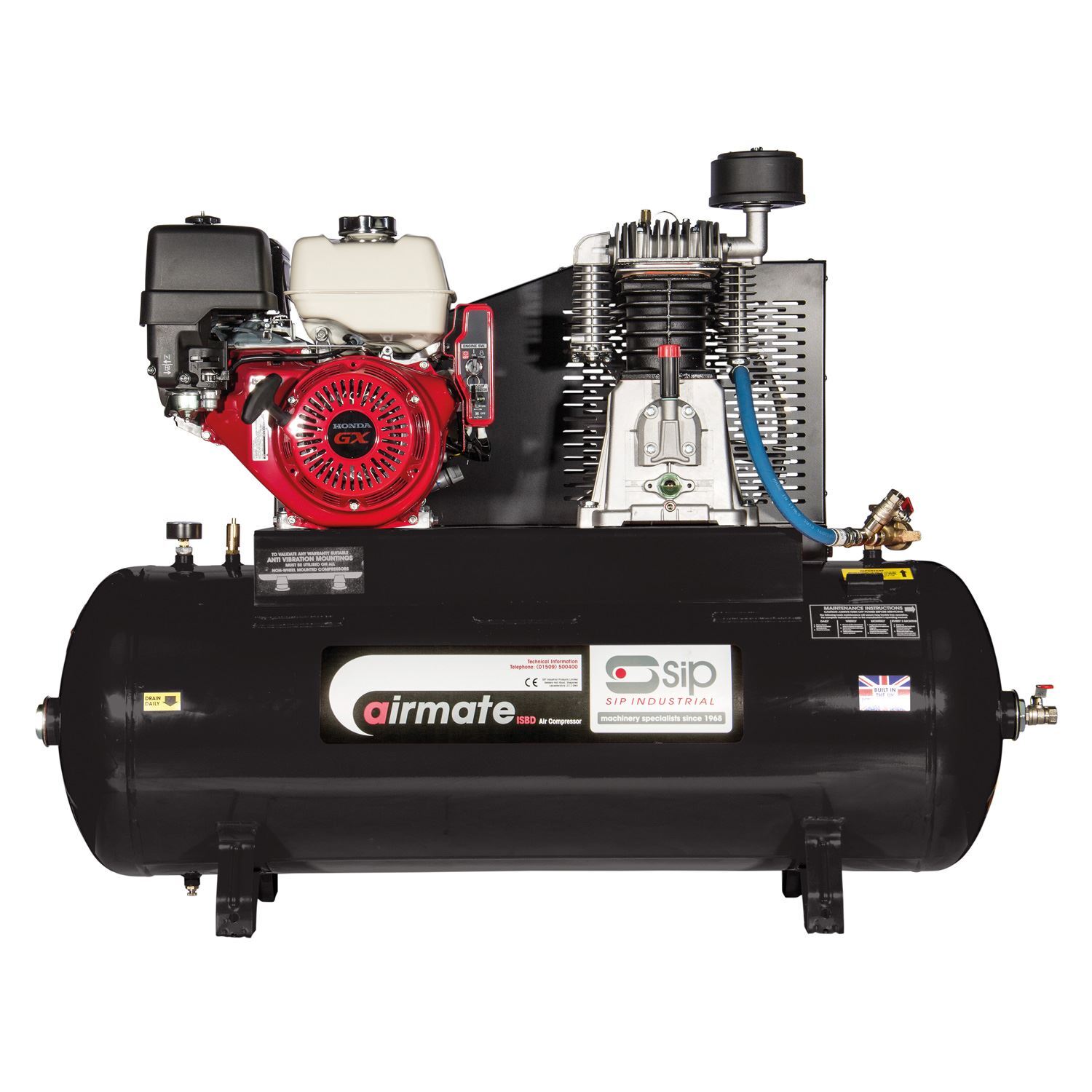 SIP Industrial ISHP5.5/150 Industrial Petrol Compressor