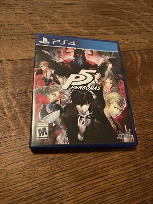 Persona 5 (PlayStation 4, 2017) With Controller Stickers