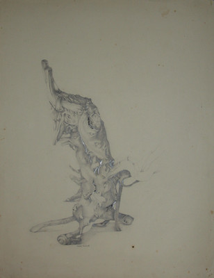 Micheline MEVEL ROUSSEL - Original Zeichnung Signiert - Der Baum