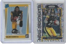 2021 NAJEE HARRIS RC Lot 2 Prizm NR Silver Disco & Optic Silver Rookie Steelers!