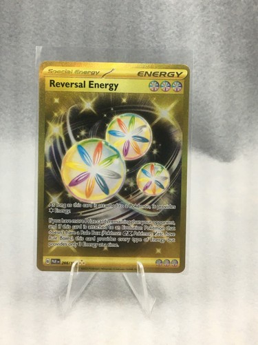 Pokémon TCG Reversal Energy 266/182 Paradox Rift Gold Hyper Rare Special Holo Ca