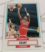 HORACE GRANT 1990-91 Fleer Chicago Bulls NBA Basketball Card #24