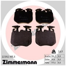 Satz Bremsbeläge Bremsklötze vorne für BMW 8-er G15 G14 Gran G16 I4 id56708