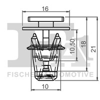 Clip, ZIER-/SCHUTZLEISTE - Fa1 12-40030.25