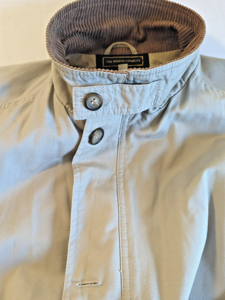 Chore Jacket Car Coat Vtg Men XL Zip Button Corduroy Collar Cuffs