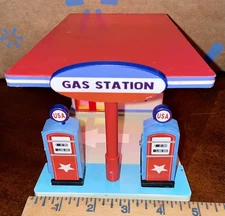 Target Bullseye ~ Retro 50s GAS STATION Light Up Summer 4th of July 