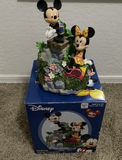 Mickey & Minnie (Disney) 1963 Musical Water Fountain Tested With Batteries