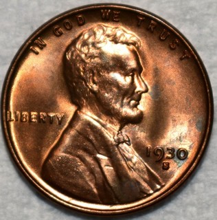 Brilliant Uncirculated 1930 SLincoln Cent Razor Sharp Full Red Blazer.